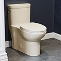 Swiss Madison Well Made Forever SM-1T206BQ Sublime One Piece Elongated Left Side Flush Handle Toilet In Bisque 1.28 gpf