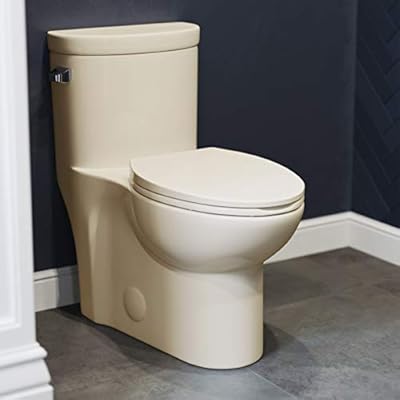 Swiss Madison Well Made Forever SM-1T206BQ Sublime One Piece Elongated Left Side Flush Handle Toilet In Bisque 1.28 gpf