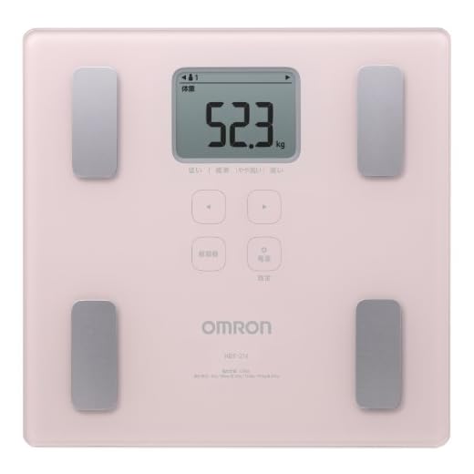 Omron body weight, composition meter scan pink HBF-214-PK