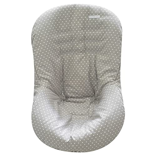 Minha Casa Baby Capa de Bebê com Estampa de Estrelinha, Cinza/Branco