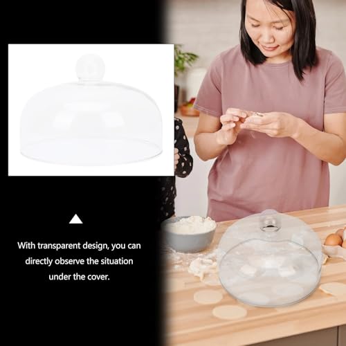 Protector antisalpicaduras de vidrio para microondas, ideal para fuentes de fruta y dulces 7