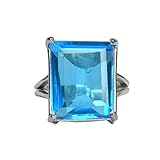 indianer kostüm schweiz Metall: 925 Sterling Silber Brasilianischer Schweizer Blue Topas Ring Promise Ring, Sterling Silber Ring Smaragd Edelstein Edelstein blau lose Edelstein Ring