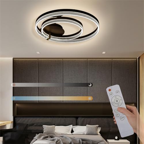Plafonnier LED moderne dimmable avec télécommande pour salon