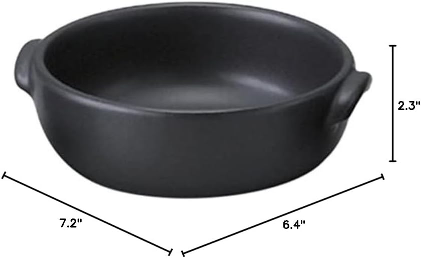 Set of 10 Gratin Dish, Kuromaru Doria, 7.2 x 6.4 x 2.3 inches (18.3 x 16.3 x 5.8 cm), Banko Ware Direct Fire, Western Tableware, Cafe, Restaurant, Coffee, Commercial Use, Hotel