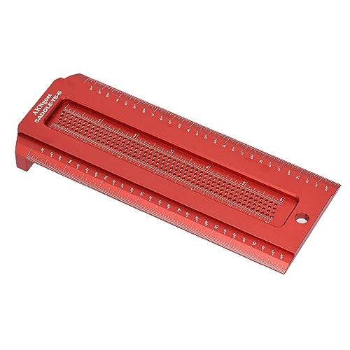 AKNgoes Woodworking Saddle T-Square Ruler 6in, T-Square for Carpenter Work,