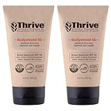 Thrive Natural Care Reef Safe Sunscreen SPF50 - Hawaii 104 Reef Act Compliant - Mineral Sunscreen Non-Nano Zinc Oxide - Vegan, (5.8 Oz (Pack of 2))