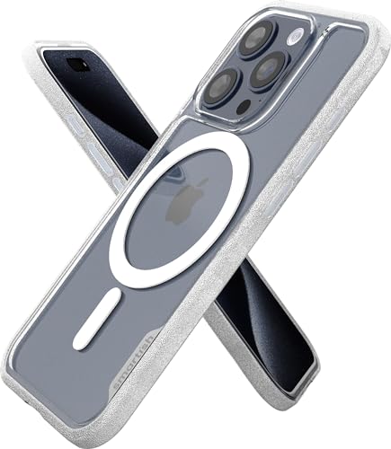 Smartish iPhone 15 Pro Magnetic Case - Gripmunk Compatible with MagSafe [Lightweight + Protective] Slim/Thin Grip Cover for Apple iPhone 15 Pro - Clearly Clear