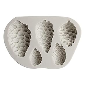 Dennenappel Siliconen Mal, Food-grade Silicagel, Dessertmousse Fondant Chocolade Gelei Ijsblokjesbakjes (dennenappelvorm…