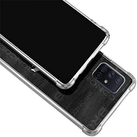 Skinit Clear Phone Case Compatible with Galaxy A71 5G - Officially Licensed NFL Denver Broncos Black & White Design