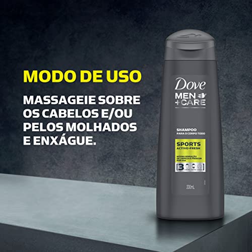 Dove Shampoo 3 Em 1 Men+Care Sports 200Ml