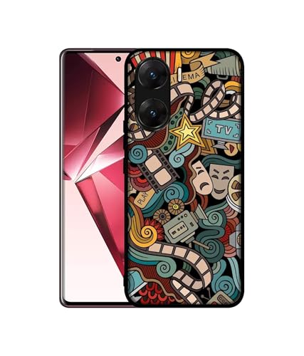 Image of Movies Design Premium 2D Printed Metal Back Case Cover for Vivo V29E 5G