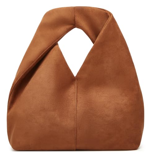 Bolso bandolera Slouchy Suede Crescent para mujer miniatura 1