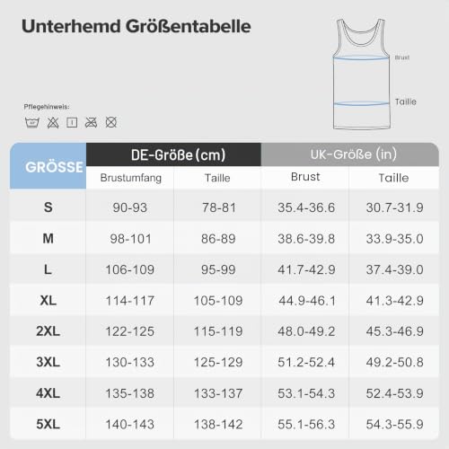 Gutable Unterhemd Herren Tank Top Männer Baumwolle Unterhemden Feinripp Tanktop Muskelshirt Herrenunterhemd Achselshirts Men Träger Shirts… – Ansicht 6