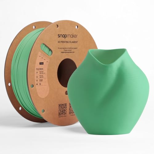 Image of Snapmaker Matte PLA Filament 1.75mm, RFID 3D Printer Filament for Snapmaker U1, Dimensional Accuracy + /- 0.02mm, 300mm /s High Speed Printing Clog-Free for Most FDM Printers,1kg(2.2lbs) Pine Green