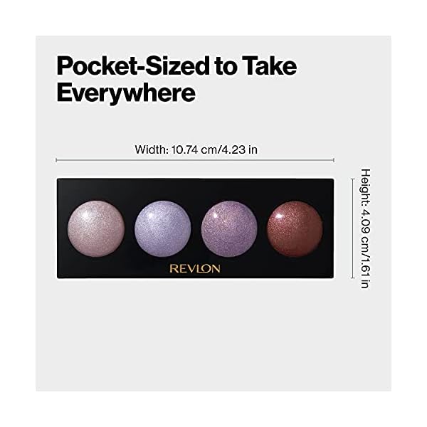 Revlon CrÃ¨me Eyeshadow Palette, Illuminance Eye Makeup with Crease- Resistant Ingredients, Creamy Pigmented in Blendable Matte & Shimmer Finishes, 710 Not Just Nudes, 0.12 Oz