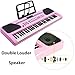 iMeshbean 61 Key Keyboard Piano,Electric Piano Keyboard with Stand for Beginners,Digital Music Keyboard with Microphone,Keyboard stand,Built-In Stereo Speakers
