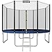 Produktbild LARMNEE Trampolin Rundes Ø 366 cm, Gartentrampolin, Outdoor Trampolin, mit Sicherheitsnetz, gepolsterten Stangen, Leiter und Sicherheitsabdeckung, sicher, Belastbar 150 kg, Garden EBL121TR02