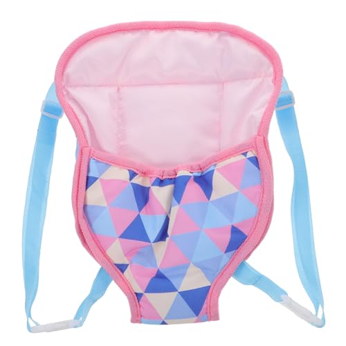 Toddmomy Baby Doll Stroller 18in Doll Carrier Portable Comfortable Breathable Quick-Adjust Straps