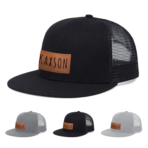 Personalized Baby Baseball Cap with Mesh - Toddler Black Baseball Hat Infant Baseball Caps Baby Ball Cap Toddler Hat Kids Baseball Cap