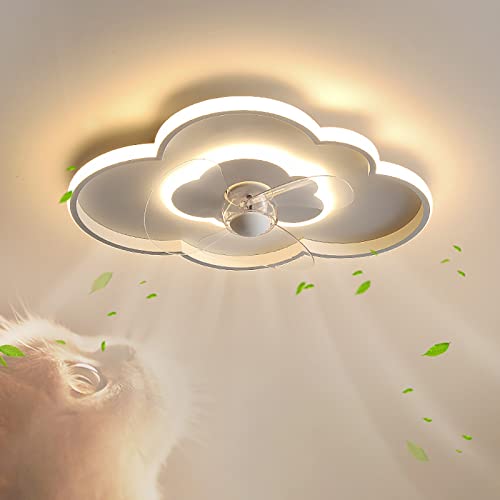 MXLDZHLW Ventiladores de Techo con Lámparas, Ventilador de Techo con Luz Y Control Remoto, Lámparas de Ventilador de Techo Incomitables 3 Temperatura de Color Brillo Ajustable, 6 Velocidad de Lámpara