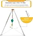 Confined Space Rescue Tripod Kit with 1200/1800/2600 Lbs Winch, 10M Fall Protection Safety Belt, Lifting & Rescue Gear for High Places & Wells