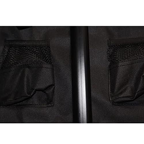 Handwagen, zusammenklappbarer Trolley für den Außenbereich, zusammenklappbar mit abnehmbarem Stoff, Festival G-Arden Camping-Picknickwagen, unterstützt max. 100 kg, tragbarer Transportanhänger/Sc – Bild 7