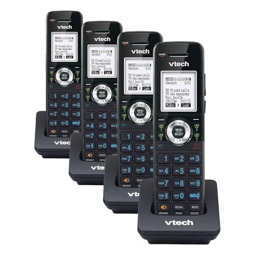 Image of VTech Accessory Handset for VTech AM18447 Small Business System, Black (Pack of 4)