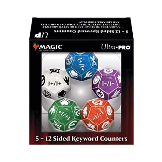 Ultra Pro 12-Sided Keyword Counters for Magic: The Gathering (5)
