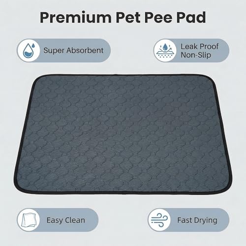 Image of Guinea Pig Cage Liners - Washable Guinea Pig Pee Pads, Waterproof Reusable & Anti Slip Guinea Pig Bedding Fast and Super Absorbent Pee Pad for Small Animals Rabbit Hamster Rat