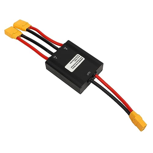 SPYMINNPOO Convertidor de Batería Dual para Bicicleta Eléctrica, Módulo de Aleación de Aluminio para Mayor Potencia con Conectores XT90, Soporte de 20V a 72V (80A)
