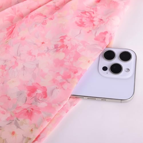 Image of Scarlet Darkness Floral Dress for Women Summer Puff Sleeve Square Neck A Line Flowy Wedding Guest Tea Party Dresses