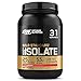 Optimum Nutrition ON Gold Standard 100% Isolate, Whey Isolate Protein Pulver, Eiweißpulver mit natürlich enthalten Glutamin und Aminosäuren, Strawberry, 31 Portionen, 930g