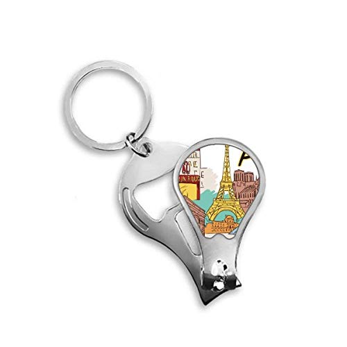 Coupe-ongles de pieds Tour Eiffel avec design aquarelle de Paris