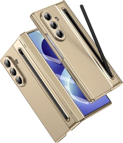 Image of Hybird Shockproof Mobile Back Case Cover for Samsung Galaxy Z Fold 8 Ultra 5G Case | Leather S Pen Case |Hinge Protection |Tempered Glass | Slim Back Cover Z Fold8 Ultra Cover