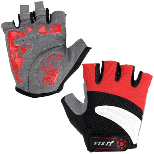 vtgrf Cycling Gear: Men’s Bike & Fingerless MTB Gloves, Women’s Workout Gloves