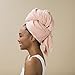 VOLO Hero Hair Towel | Ultra Soft, Super Absorbent, Quick Drying Nanoweave Fabric | Reduce Dry Time by 50% | Towel Wrap for All Hair Types | Reusable Packaging (Cloud Pink - Reusable Tote)