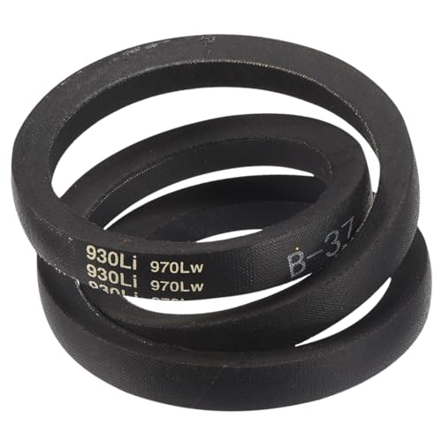 Image of uxcell 3 Pack B-37 Classic Wrapped V-Belt, 39 inch Outside Circumference Wrapped Industrial Rubber V-Belt B Profile V-Belt for Industrial Machinery Equipment, Black