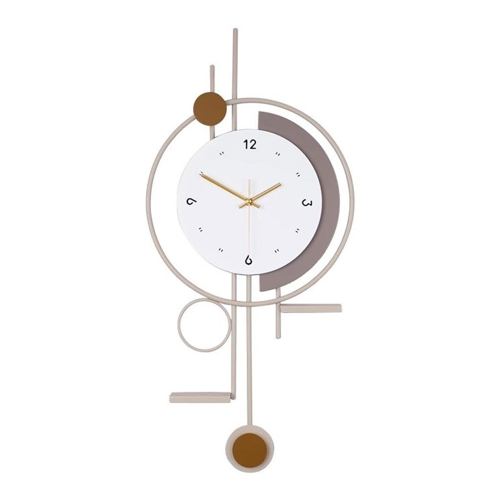 EINES Silent Decorative Wall Clock Simple Clock Wall Clock Living Room Modern Home Wall Watch Creative Clock Easy to Read