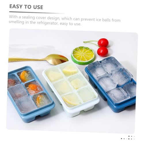 Cubeteras de hielo DECHOUS 3 piezas con tapa miniatura 7