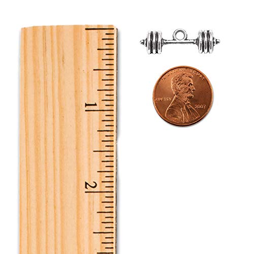 Inspired Silver - Petite Dumbbell Bar Braided Bracelet For Women - Silver Customized Charm Bracelet With Cubic Zirconia Jewelry #TOP3