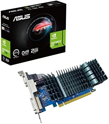 ASUS ビデオカード GeForce GT 710 2GB DDR3 EVO ロープロファイル サイレント HTPC ビルド用 GT710-SL-2GD3-BRK-EVO 日本正規代理店品