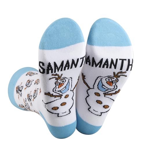 LEVLO Snowman Olaf Socks Olaf Fans Gift Samantha Olaf Socks Olaf Merchandise (Snowman Sock)