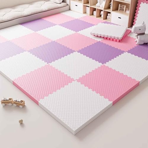 Kids' Play Area Exercise Mats - 32 Interlocking EVA Foam Tiles, 1.2cm Thick Soft Puzzle Floor Mats for Safe Play and Comfort, Ideal for Children's Rooms and Playrooms