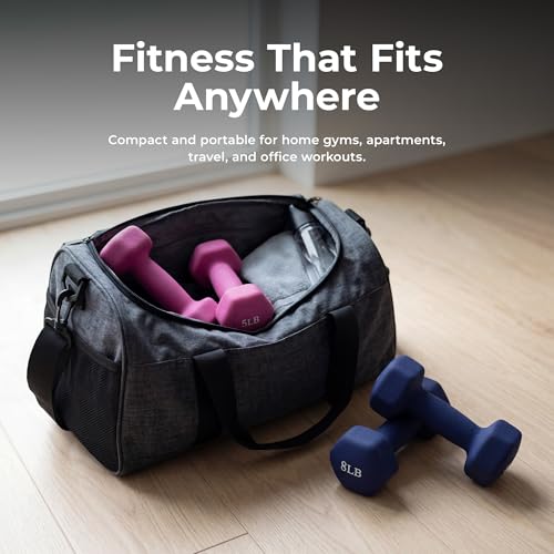 Sunny Health & Fitness Neoprene Hex Dumbbell Pair for Home Gym, 2 lb Pair - image 7
