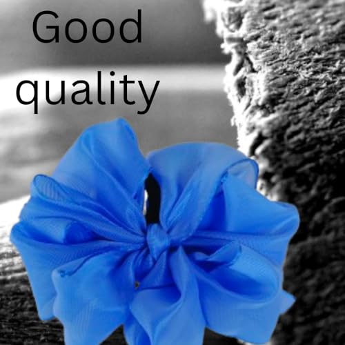 Image of Readymade Ribbon for School Girls - Soft Satin Bow Hair Accessory - Easy to Wear, Stylish & Neat Look - Ideal for School Uniforms bow in girls & Daily Use - Pack of 8 /School Ribbon in Kids (Sky Blue Colour)