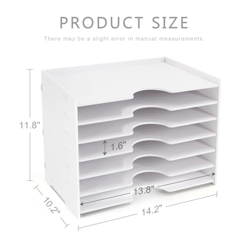 Porte-documents 7 niveaux larges pour trier vos courriers - 8