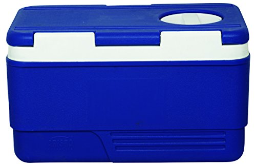 Image of Aristo Insulated Chiller Ice Box with Vent Lid|Standard Size for Travel Party Bar Ice Cubes | Cold Drinks | Medical Purpose |50 Litre, Blue