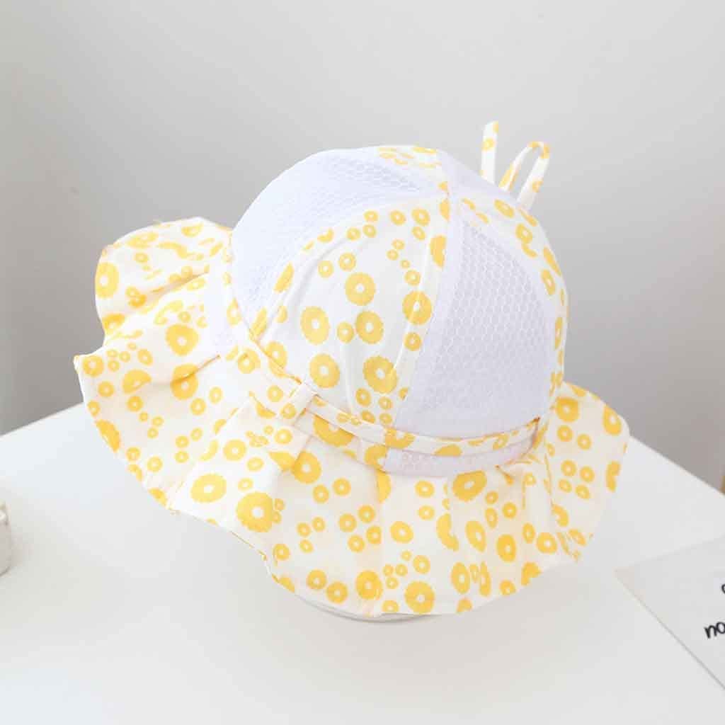 EDDGE Cappello da Bambino Adorabile Cappello da Neonato da Neonato Cappello a Rete Traspirante Cappello Estivo da Spiaggia Cappello da Sole (Color : C, Size : (46-50cm))