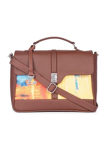 Image of ZOUK | Women's Vegan Leather | Stylish Handbag with Adjustable Strap, Top Handle |