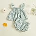 Mubineo Baby Girl Summer Clothes Cute Ruffle Tops Dress Shorts Outfits Set Infant Toddler Shrit Bloomers Princess Outfit (Floral Green, 3-6 Months)